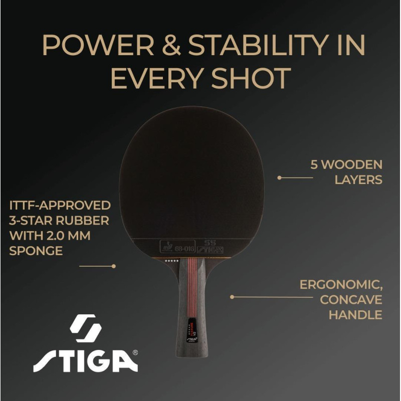 Ракетка для настольного тенниса Stiga Flexure 5 Star ver.2 FL (1215-1205-35)
