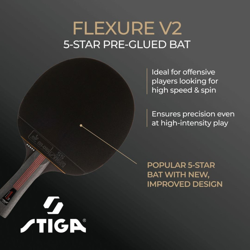 Ракетка для настольного тенниса Stiga Flexure 5 Star ver.2 FL (1215-1205-35)