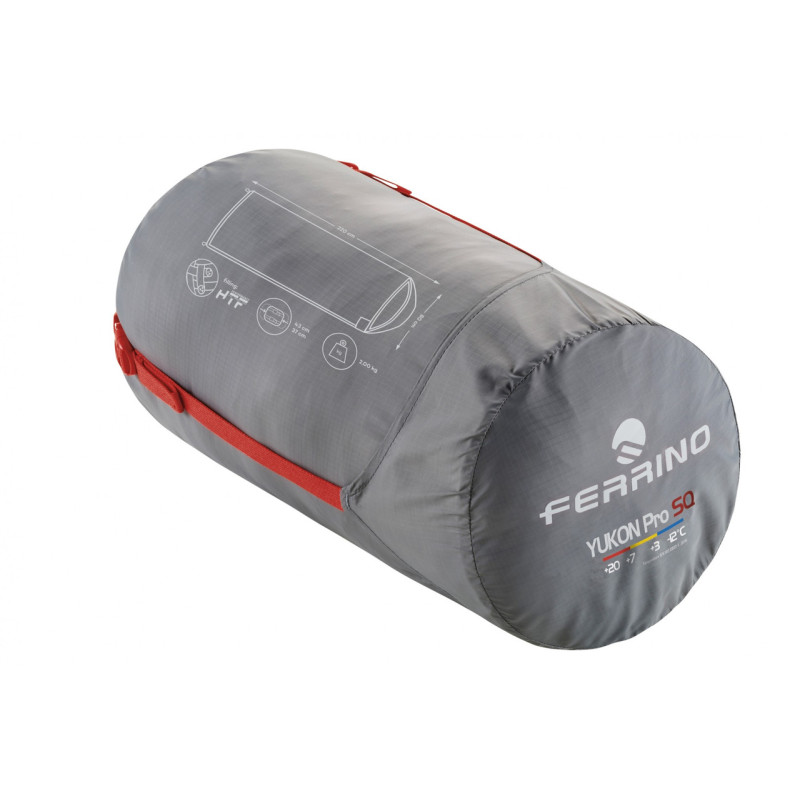Спальний мішок Ferrino Yukon Pro SQ +3°C Red (86360NRR)