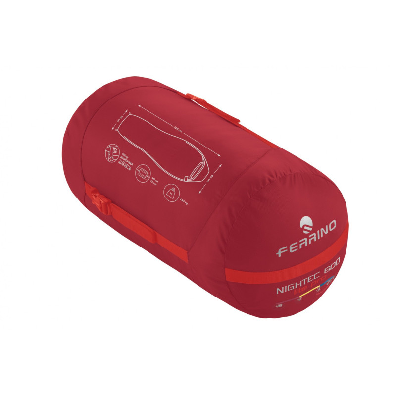 Спальний мішок Ferrino Nightec Lite Pro 600M -3°C Red (86708NRR)