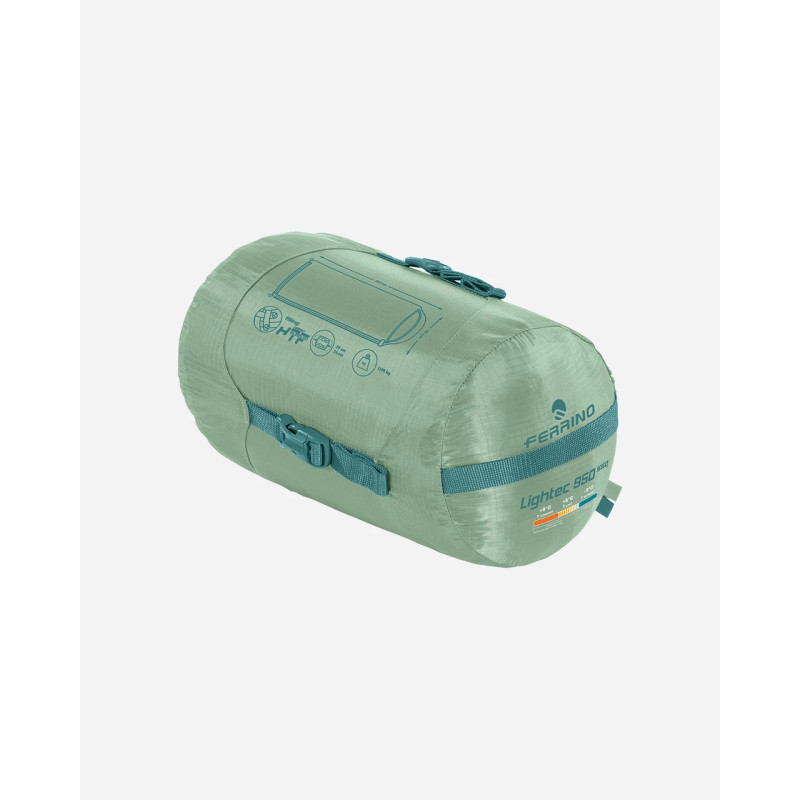 Спальний мішок Ferrino Lightec SSQ 950 +5°C Green Left (86652QVVS)