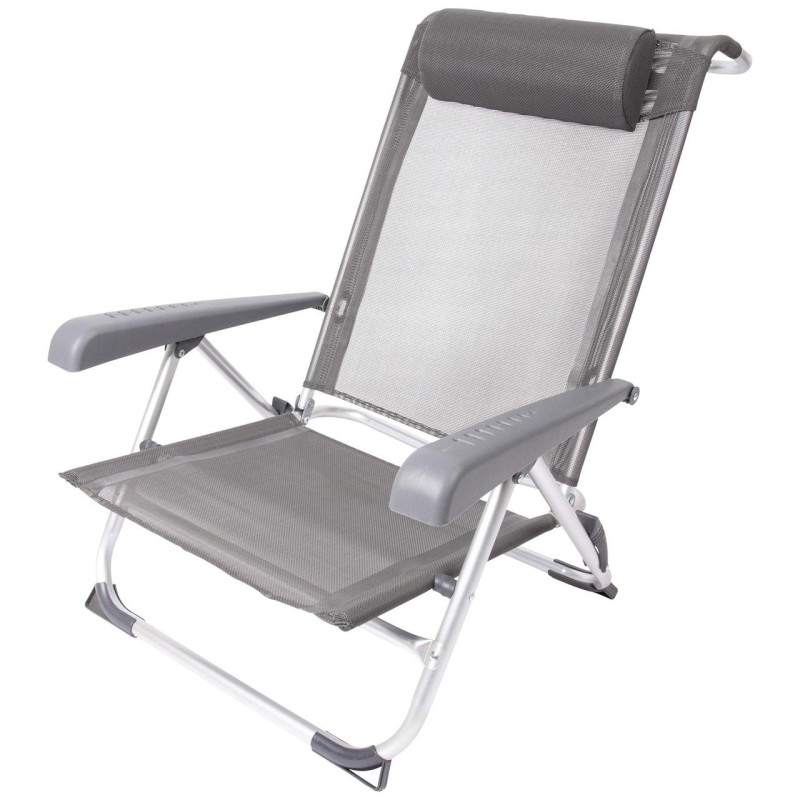 Крісло розкладне Bo-Camp Saint-Tropez Grey (1204796)