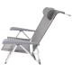 Крісло розкладне Bo-Camp Saint-Tropez Grey (1204796)