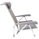 Крісло розкладне Bo-Camp Saint-Tropez Grey (1204796)