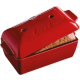 Форма для випікання хліба з керамічною кришкою Emile Henry Homemade Bread 28x13x12 см червоний (345504)