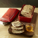 Форма для випікання хліба з керамічною кришкою Emile Henry Homemade Bread 28x13x12 см червоний (345504)