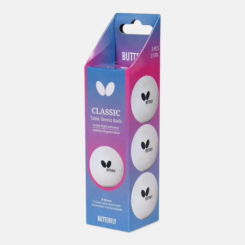 Мячи для настольного тенниса Butterly Classic Balls 3 шт (7011850140)