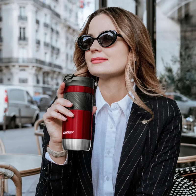 Термокружка Contigo Byron 2.0 Snapseal 470 мл Red (2213021)