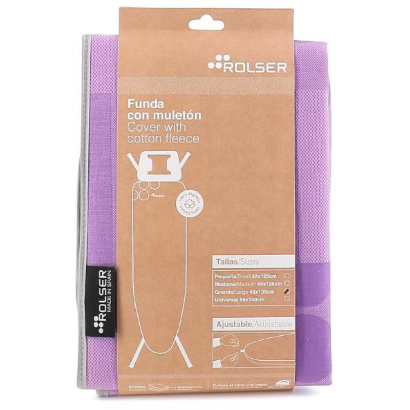 Чохол для прасувальної дошки Rolser Muleton Malva 130 x 48 см (FUR003-2061)