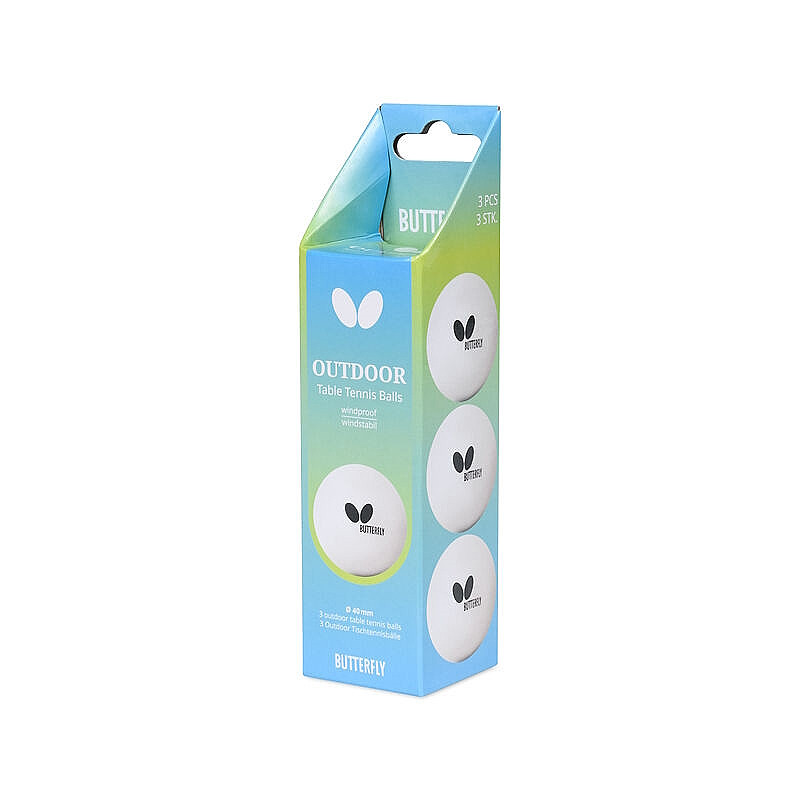 Мячи для настольного тенниса Butterfly Outdoor Balls 3 шт (7012450140)