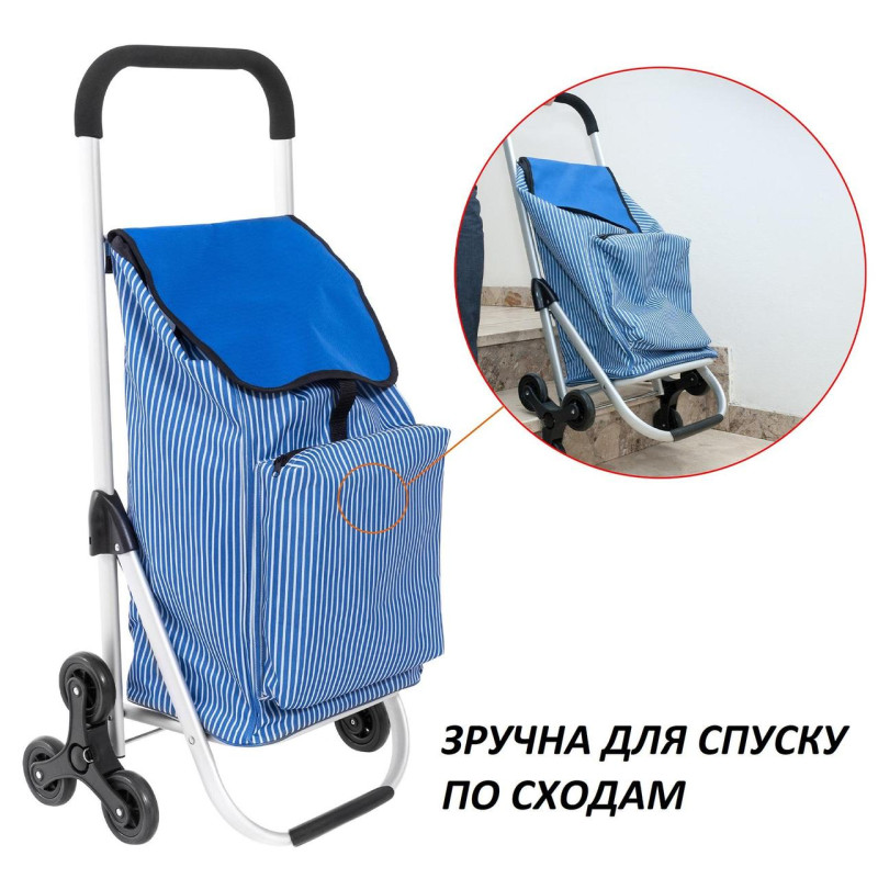 Сумка-тележка Casa Si Stairs Blue Stripes (CS93073)