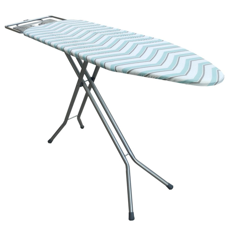Доска гладильная Casa Si Elegance 125x41 Grey/Blue Zigzag (CS93589G)