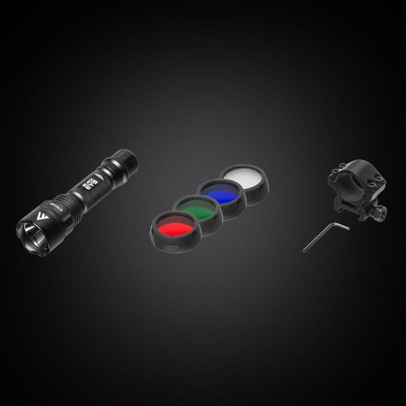 Фонарь тактический Mactronic Black Eye 650 (650Lm) Recharg Type-C Gun Mount RGB Kit (L-MX532L-RC/SET3)