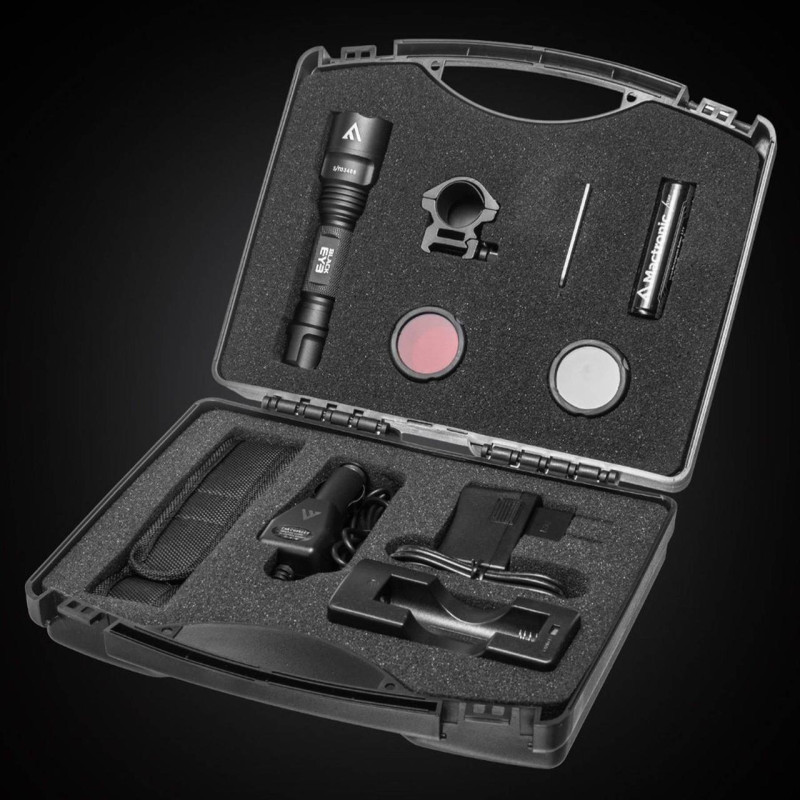Фонарь тактический Mactronic Black Eye 650 (650Lm) Recharg Type-C Gun Mount RGB Kit (L-MX532L-RC/SET3)