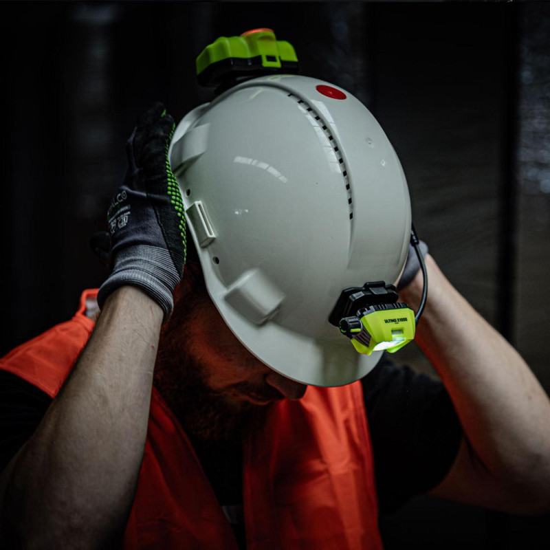 Фонарь налобный Mactronic Ultimo X1000 (1000Lm) Cool White/Red Type-C Recharg Helmet Kit (PHL0012)