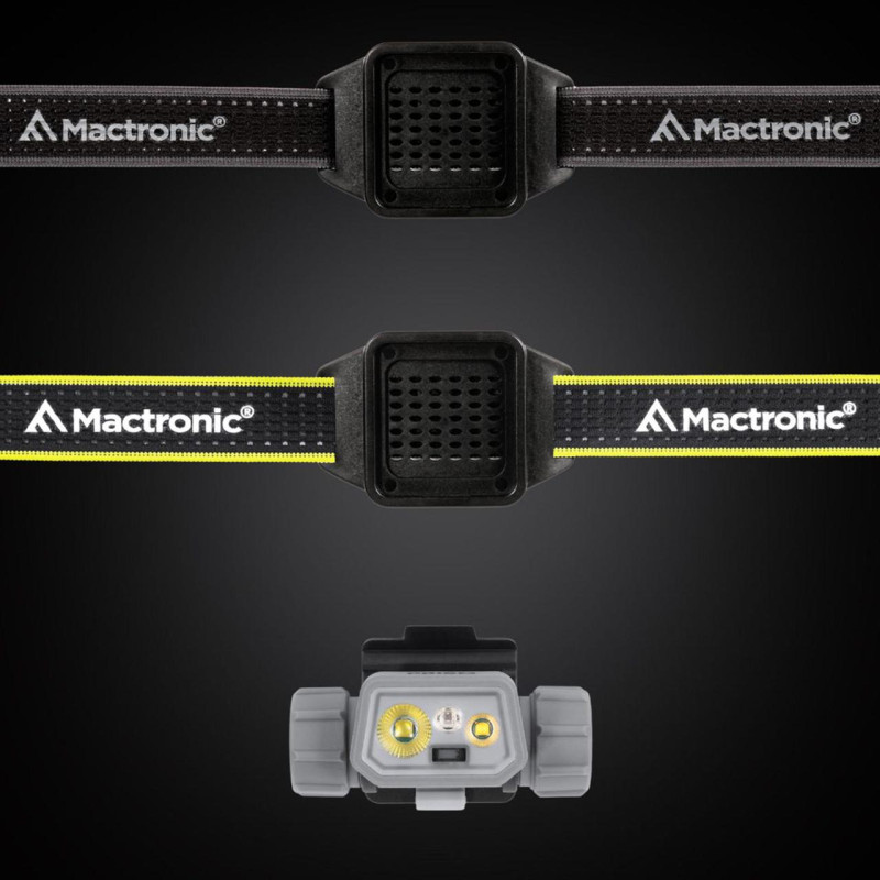 Фонарь налобный Mactronic Prism (650Lm) Cool White/RGB LED Recharg Type-C Helmet Kit (THL0141)