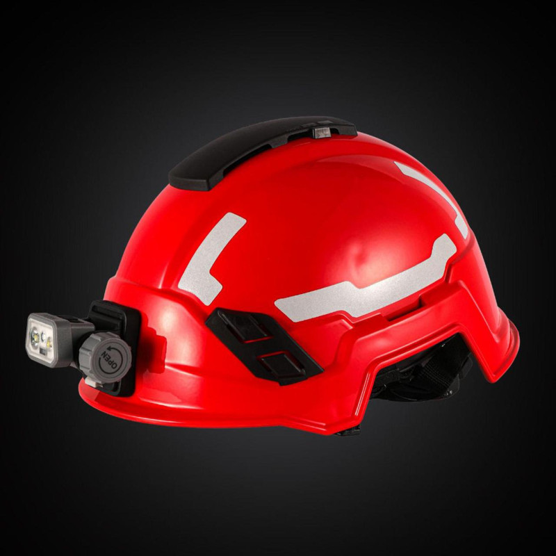 Фонарь налобный Mactronic Prism (650Lm) Cool White/RGB LED Recharg Type-C Helmet Kit (THL0141)