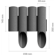 Газонное ограждение Cellfast Standard 2.3 м Серое (34-044)
