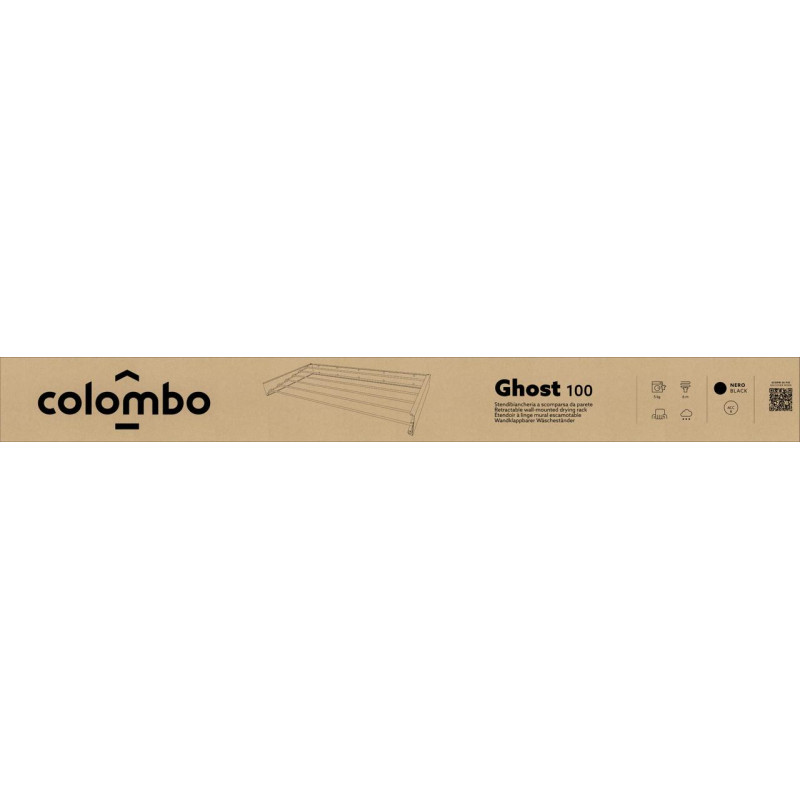 Сушилка для белья настенная Colombo Ghost Black (SP100B)