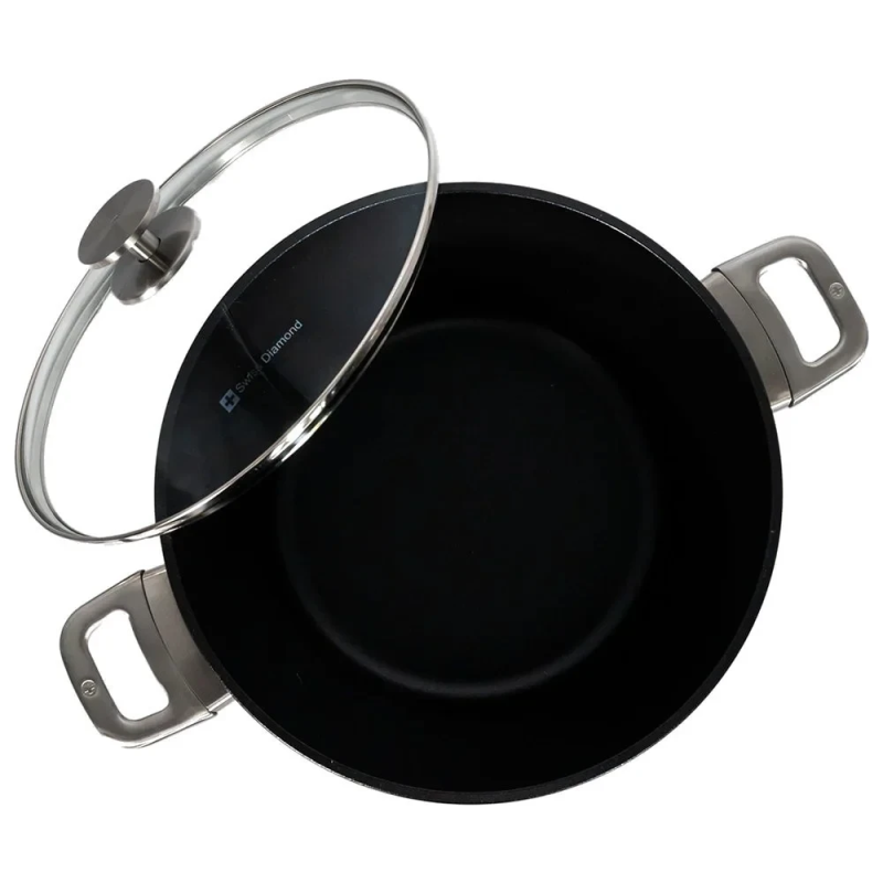 Кастрюля с крышкой Swiss Diamond CXD Induction 24 см (CXD6124ic)