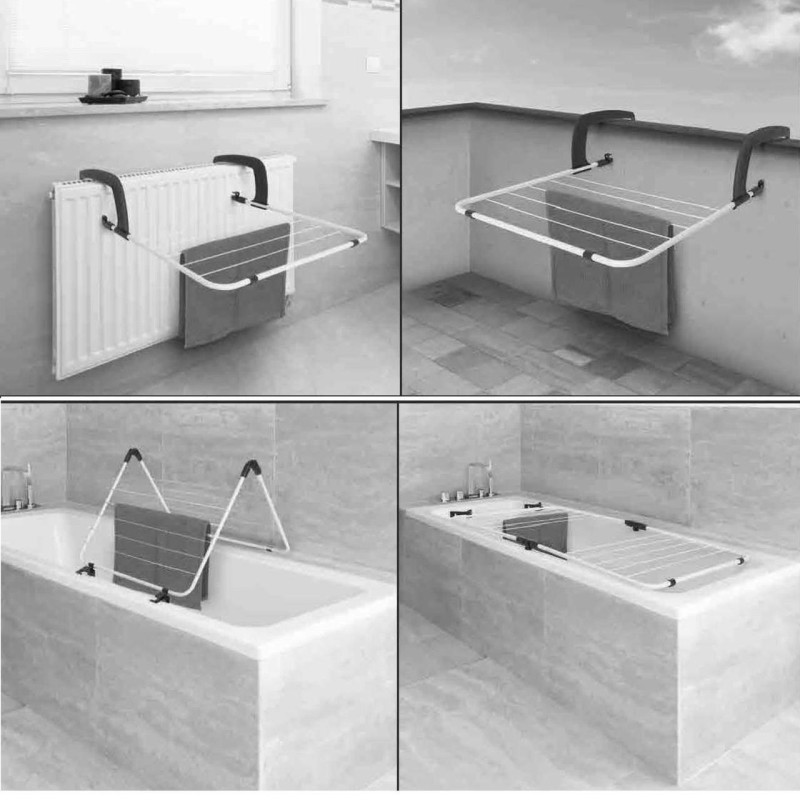 Сушилка для белья напольная Casa Si Flex Dry 4in1 White/Black (CS92970002)