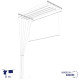 Сушилка для белья настенно-потолочная Casa Si Perfect Dry 5 x 1.6m White (CS42260V05)