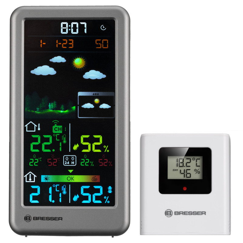 Метеостанция Bresser RC Neomeo V Silver (7006511)
