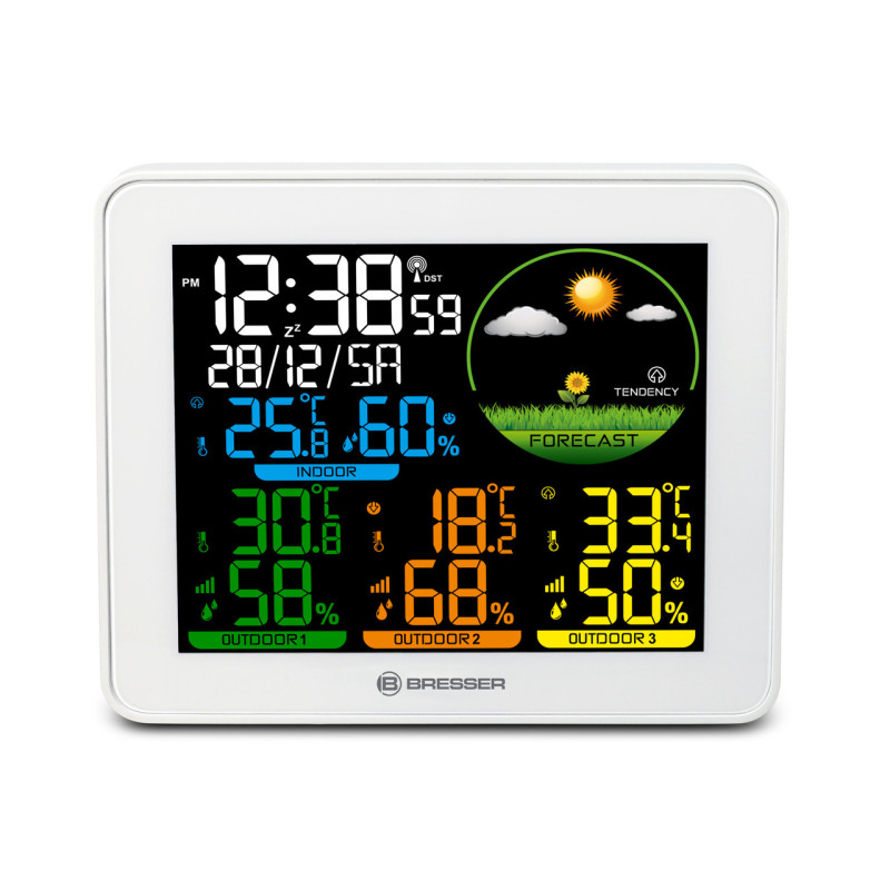 Метеостанция Bresser Colour Weather Station with 3 Sensors (9600028/13452)