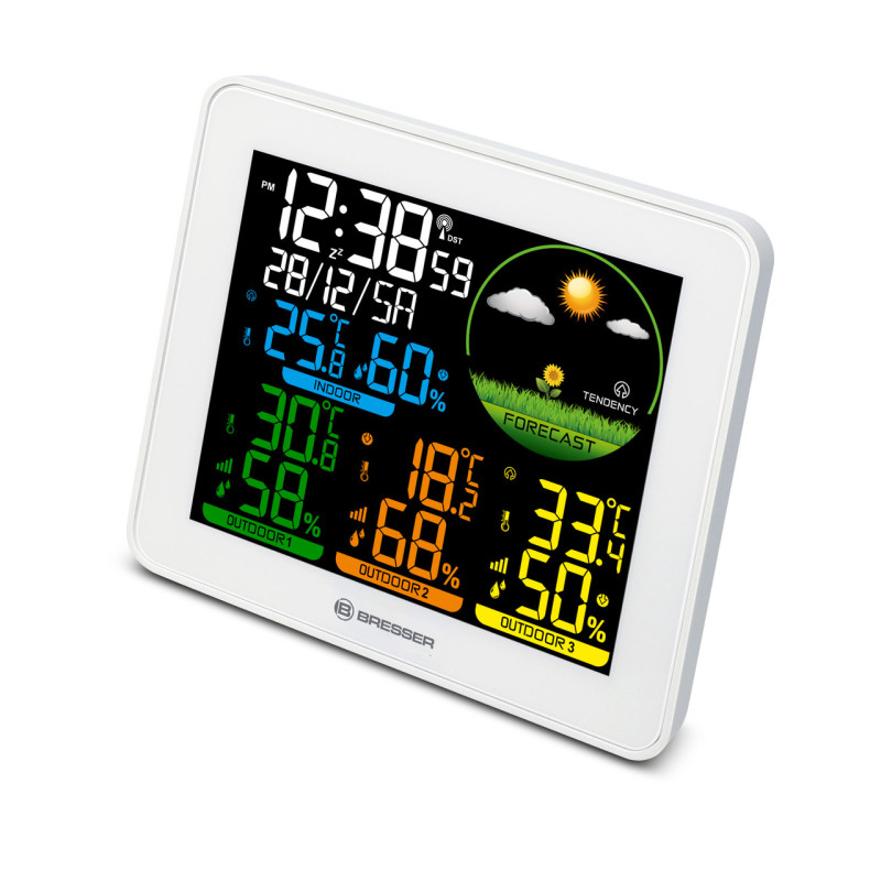 Метеостанция Bresser Colour Weather Station with 3 Sensors (9600028/13452)