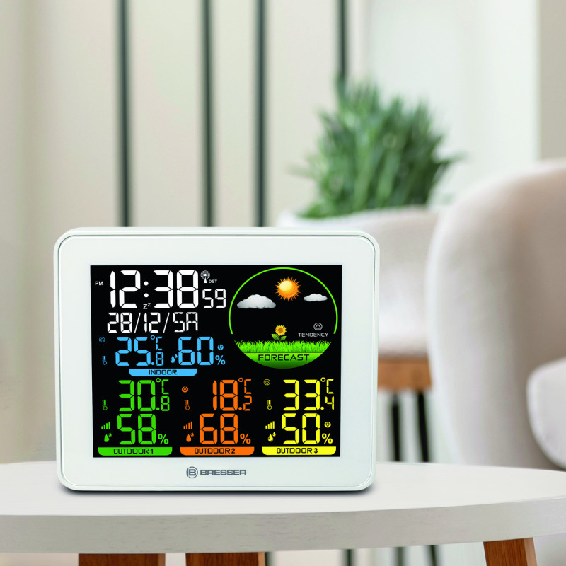Метеостанция Bresser Colour Weather Station with 3 Sensors (9600028/13452)
