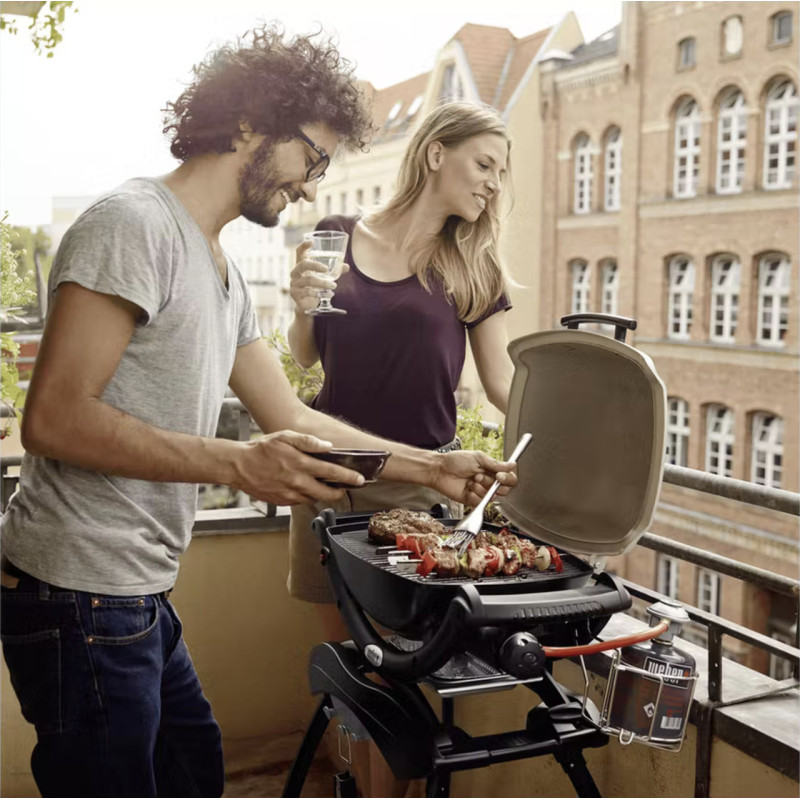 Газовый гриль Weber Q 1000, титановый