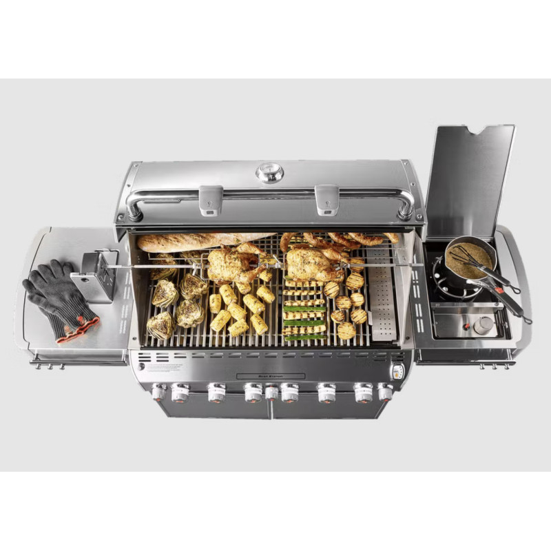 Газовый гриль Weber Summit S-670 GBS, нержавеющая сталь