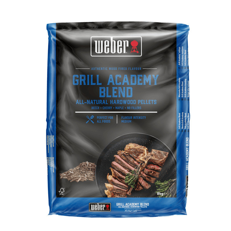 Древесные пеллеты Weber смесь FSC Grill Academy Blend