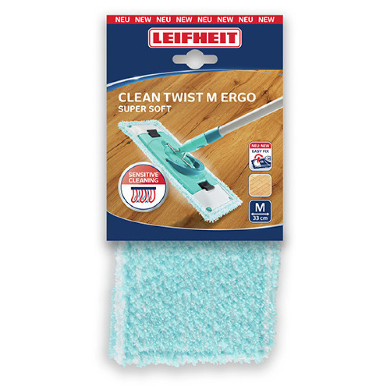 Губка для швабры Leifheit Clean Twist M Ergo supersoft (52122)