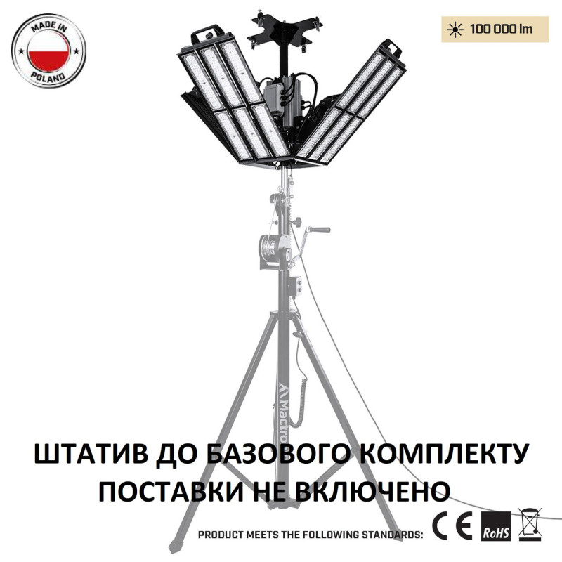 Прожектор профессиональный Mactronic Halo 100K (100 000Lm) (PFL0242)