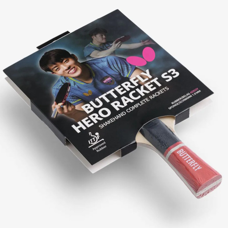 Ракетка для настольного тенниса Butterfly HERO Racket S3 Dang Qiu (6251730002)