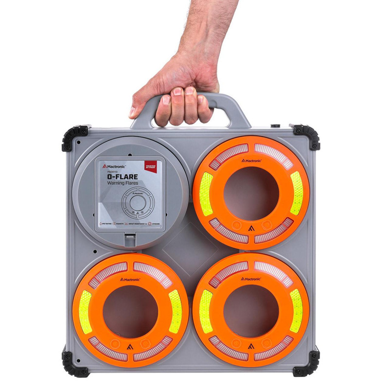 Комплект фонарей профессиональных Mactronic O-Flare (40Lm) Amber Magnetic Recharg 12/220V (PSD0113)