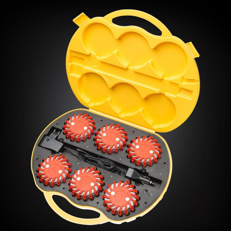Комплект фонарей профессиональных Mactronic M-Flare (65Lm) Amber Magnet Synch Recharg 12/220V (PSD0012)