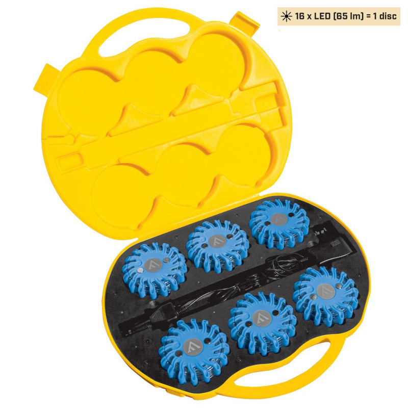 Комплект фонарей профессиональных Mactronic M-Flare (65 Lm) Blue Magnet Synch Recharg 12/220V (PSD0014)